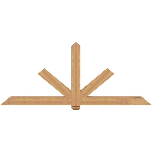 Ekena Millwork Kennewick Timber Gable Bracket, Western Red Cedar, 96"W x 40"H x 3 1/2"D x 5 1/2"F, 10/12 Pitch GBW096X40X0406KEN00SWR - main